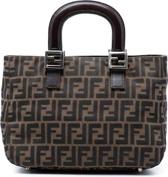 Fendi Pre-owned Fendi Small Zucca Canvas Twins Tote Ladies BYXOXRGGIY5QHORE