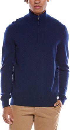 Amicale Cashmere 1/4-Zip Cashmere Sweater