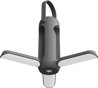 No Brand Linterna Led Plegable Recargable Negra Para Tienda De Campa&ntilde;a, Luz Blanca C&aacute;lida, Colgante, Ideal Para Aventuras Al Aire Libre Y Acampada