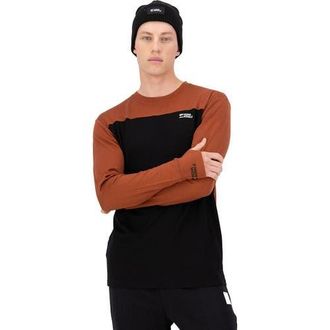 Mons Royale Yotei Tech Long-Sleeve Top - Mens in Sienna/black at Nordstrom, Size X-Large