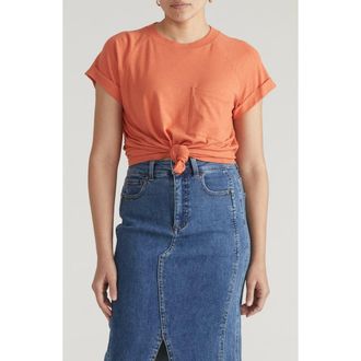 Universal Standard Light As Air Short Sleeve T-Shirt in Italian Orange at Nordstrom, Size Xxx-Large