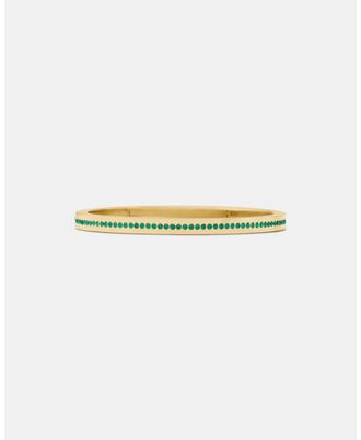 Kate Spade New York Womens Ring It Up Pave Bangle - Gold Cubic Zirconia - One Size