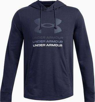 Under Armour Mens Rival Terry Graphic Hood - Blue - Size: 36