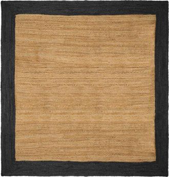 vidaXL Alfombra De &Aacute;rea Gris Oscuro 200 X 200 Cm Yute Vidaxl