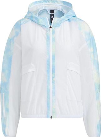 adidas (WMNS) adidas Met Aop Windbreaker Asia Sizing Blue HI6828