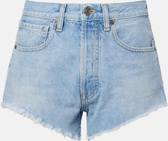 Alanui Islands Diary denim shorts
