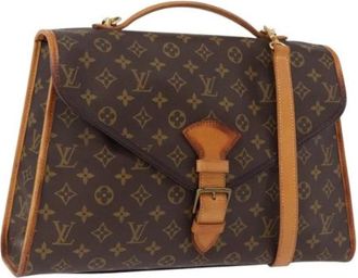Louis Vuitton Pre-owned Hand Bag - Dames - Vintage Handtas - Bruin - ONE Size - Leer - Vintage