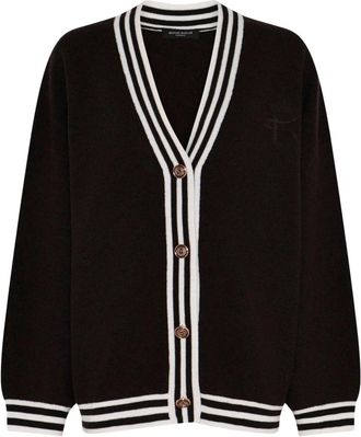 Bruuns Bazaar Chalina BBSira Knit Cardigan - Dames - Vesten - Bruin - L - Wol - Truien & Vesten