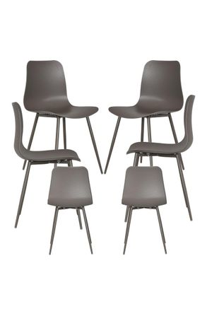 Regalos Miguel Regalos Miguel - Packs Sillas Comedor - Pack 6 Sillas Bimi - Gris