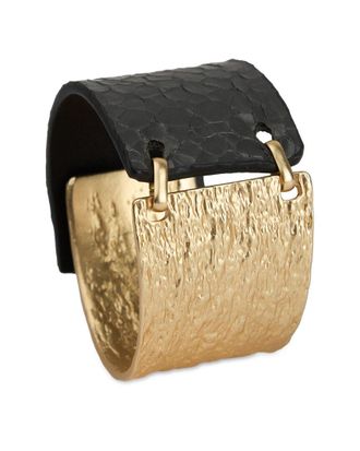 Saachi Textured Leather Bracelet