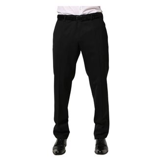 Dolce & Gabbana Suit Trousers, male, Black, Size: XL Skinny Dress Trousers