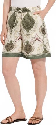 Lyss&eacute; Womens Adhara Boxer Short In Green Multi