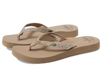 Reef Star Cushion Womens Shoes Almond : 6 B - Medium, Satin/Synthetic/EVA