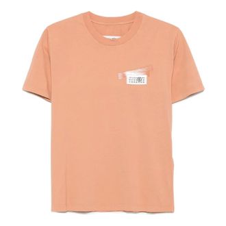 Maison Margiela T-Shirts, female, Pink, S, Powder T-Shirt