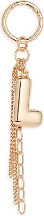 Chelsea28 Bubble Letter Bag Charm in L- Gold at Nordstrom