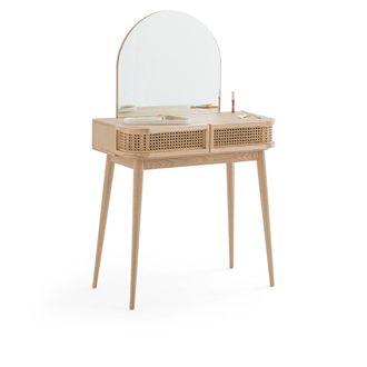 La Redoute Interieurs Kaptafel, 2 lades, in vlechtwerk, Laora