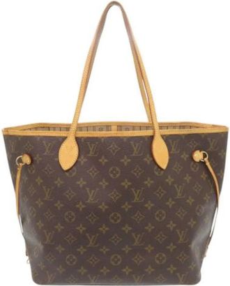 Louis Vuitton Tweedehands Canvas Louis Vuitton tassen - Dames - Vintage Shopper - Bruin - ONE Size - Vintage