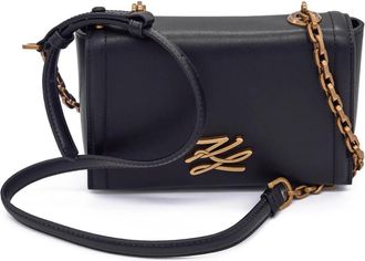 Karl Lagerfeld K/Autograph Small Crossbody - Dames - Schoudertassen - Zwart - ONE Size - Leer - Tassen