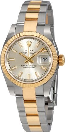 Rolex Pre-owned Rolex Lady-Datejust Silver Dial Ladies Watch 179173SSO