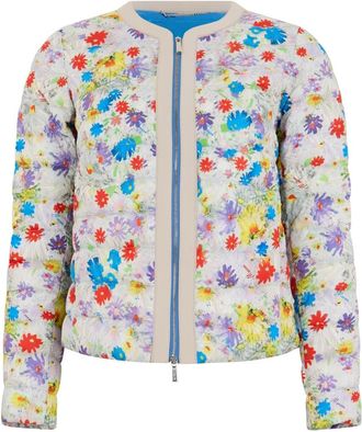 Moorer Floral Jacket - Dames - Winterjassen - Veelkleurig - XS - Polyester - Jassen