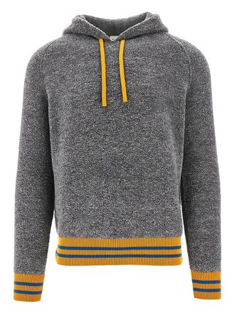 Gallia striped hoodie - men - Wool/Polyamide - 46 - Grey