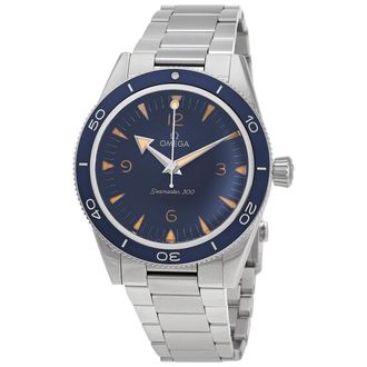 Omega Pre-owned Omega Seamaster Automatic Chronometer Blue Dial Mens Watch 234.30.41.21.03.001