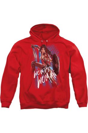 Gildan Wonder Woman Movie American Hero Adult Pull Over Hoodie / Hooded Sweatshirt