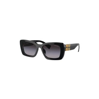 Miu Miu MU 07Ys Zonnebril - Dames - Accessoires - Zwart - Maat: 53 MM