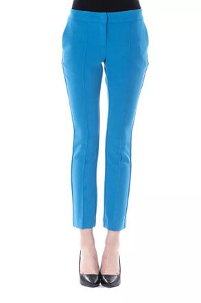Byblos Womens Trousers Slim Fit - Blue