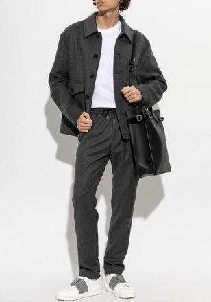 Valentino Garavani Wool Jacket, Mens, Grey