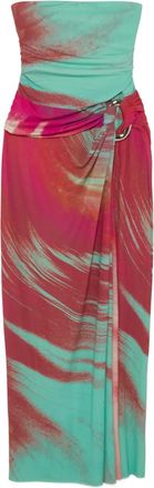 SIMKHAI Emma strapless maxi-jurk - Rood