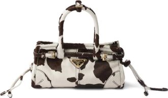 Prada Bonnie leren mini-tas - Wit