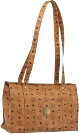 MCM Pre-owned Tote Bag - Dames - Vintage Schoudertas - Bruin - ONE Size - Leer - Vintage