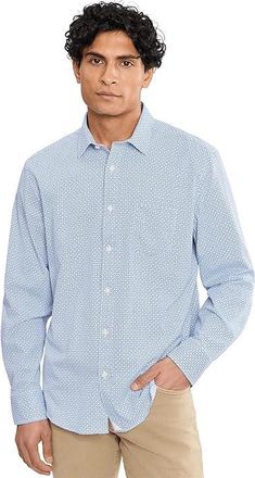 UNTUCKit Performance Shirt with Pocket Mens Clothing Blue 2 : XL Regular Fit, Elastane/Nylon