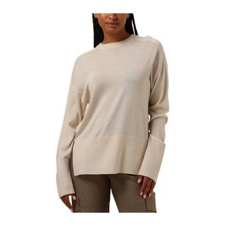 Ruby Tuesday Rondgebreide trui - Dames - Ronde hals truien - Beige - M - Truien & Vesten