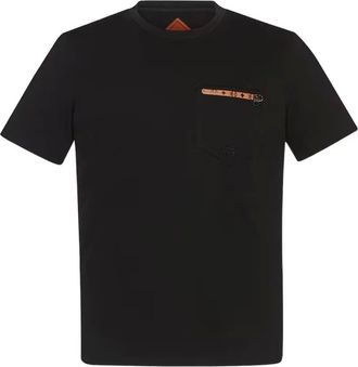 MCM Pocket T-shirt met ritssluiting - Zwart