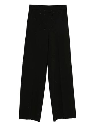 Marella Pola embellished trousers - women - Fabric - 40 - Black
