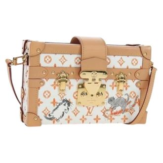 Louis Vuitton Pre-owned Petite Malle Shoulder Bag - Dames - Pre-owned - Veelkleurig - Maat: ONE Size Leer