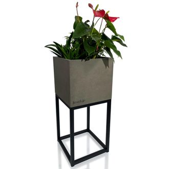 OEM Soporte Para Flores Loft Fiorino Gris 22x22x50 Cm
