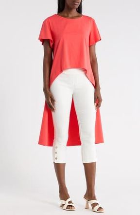 Patrizia Luca High Low Tunic in Coral at Nordstrom Rack, Size X-Small