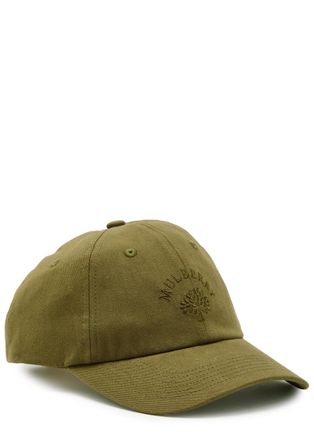 Mulberry Logo-embroidered Cotton cap - Khaki - One Size