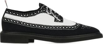 Thom Browne LONGWING BROGUE W/ MICRO SOLE IN TROMPE LOEIL KNIT - men - Thermoplastic Polyurethane (TPU)/Other fibres/Leather - 11 - Black