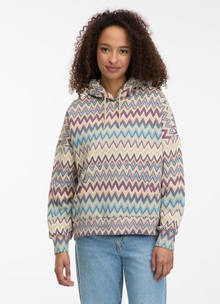 Ragwear Sweatshirt RAGWEAR PIRITA PRINT, Damen, Gr. XXL, sand, Sweatware, Obermaterial: 70% Baumwolle, 30% Polyester, bedruckt, regular fit, Rundhals, Sweatsh