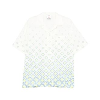 Casablanca Monogram Short Sleeve Shirt - Heren - Korte mouwen Overhemden - Veelkleurig - M - Overhemden
