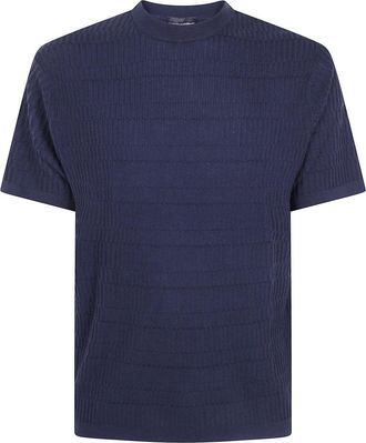 Emporio Armani Heren, Tops, Blauw, Maat: S