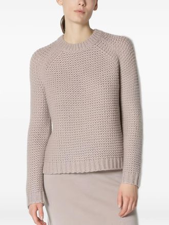 Sminfinity Garter trui met ronde hals - Beige