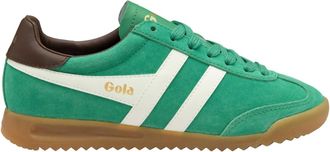 Gola Womens Torpedo Sneaker In Jade/off-White/brown