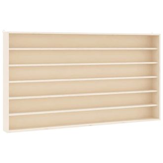 vidaXL Vitrina De Madera Para Coleccionistas Con 6 Estantes 100x9x55 Cm Vidaxl
