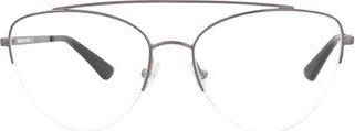 Alexander McQueen 55mm Core Aviator Optical Glasses in Ruthenium Transparent at Nordstrom Rack