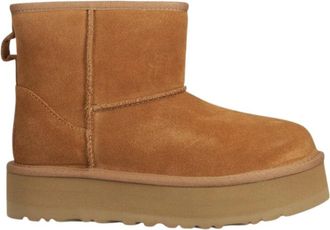UGG Classic Mini Platform Boot - Dames - Winterlaarzen - Bruin - 38 EU - Wol - Schoenen